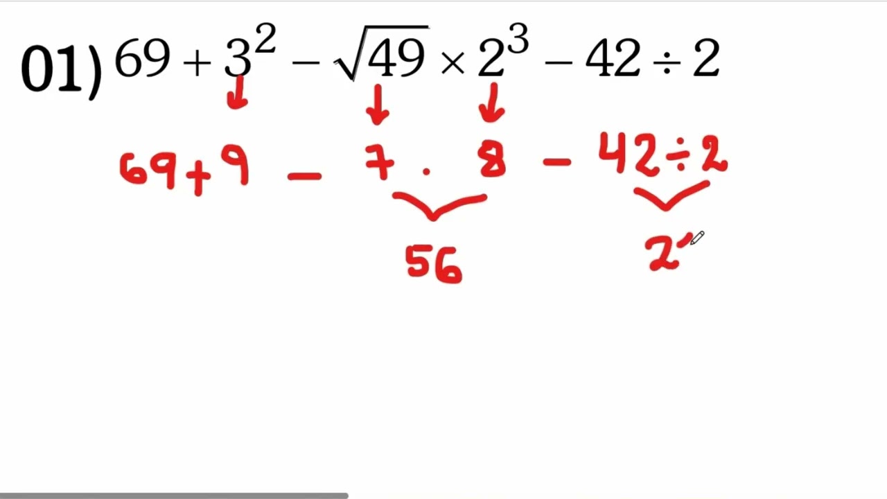 Aritmética 6° Primaria - Operaciones Combinadas con las 6 Operaciones - E1B