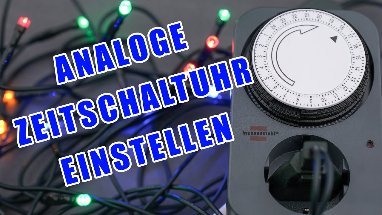 Analoge Zeitschaltuhr einstellen | Anleitung für mechanische Timer-Steckdose u. a. von Brennenstuhl