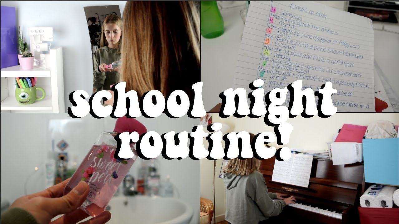 my school night routine 2017