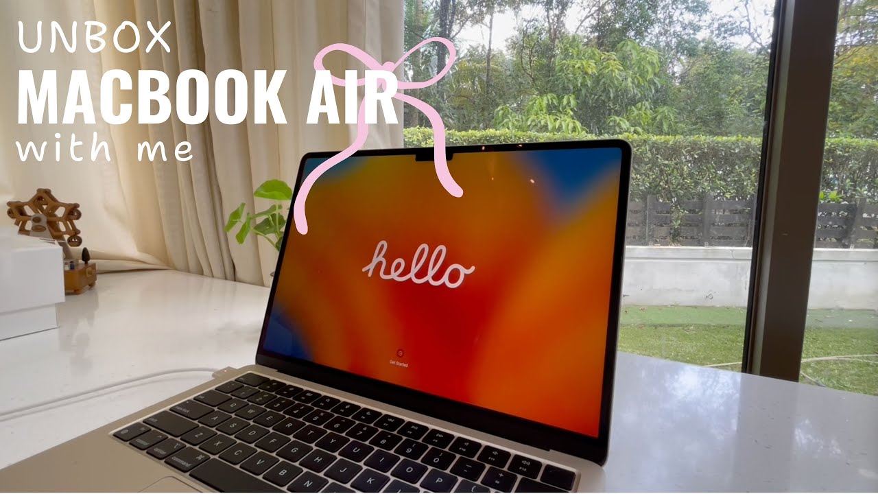 MACBOOK AIR M2 UNBOXING + life update  𝜗𝜚 ࣪˖ ˚ ᡣ𐭩