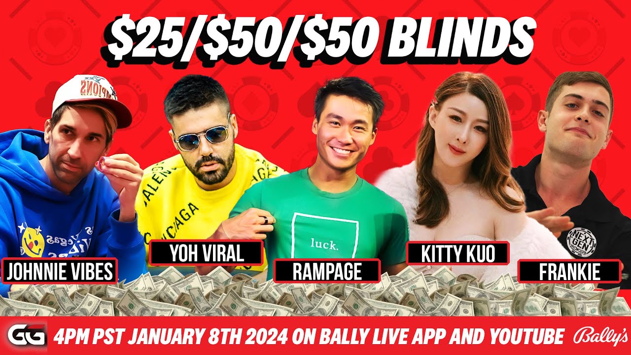 @RampagePoker @YoHViraL @JohnnieVibes  Kitty Kuo $25/$50/$50