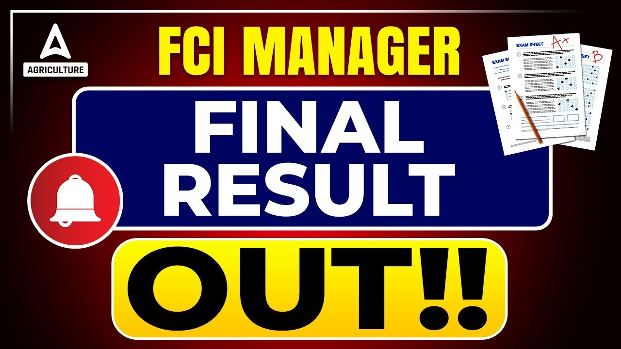 FCI Manager Result 2023 Out!! | FCI AG2 Manager Result 2023 | FCI Result 2023 | Full Details