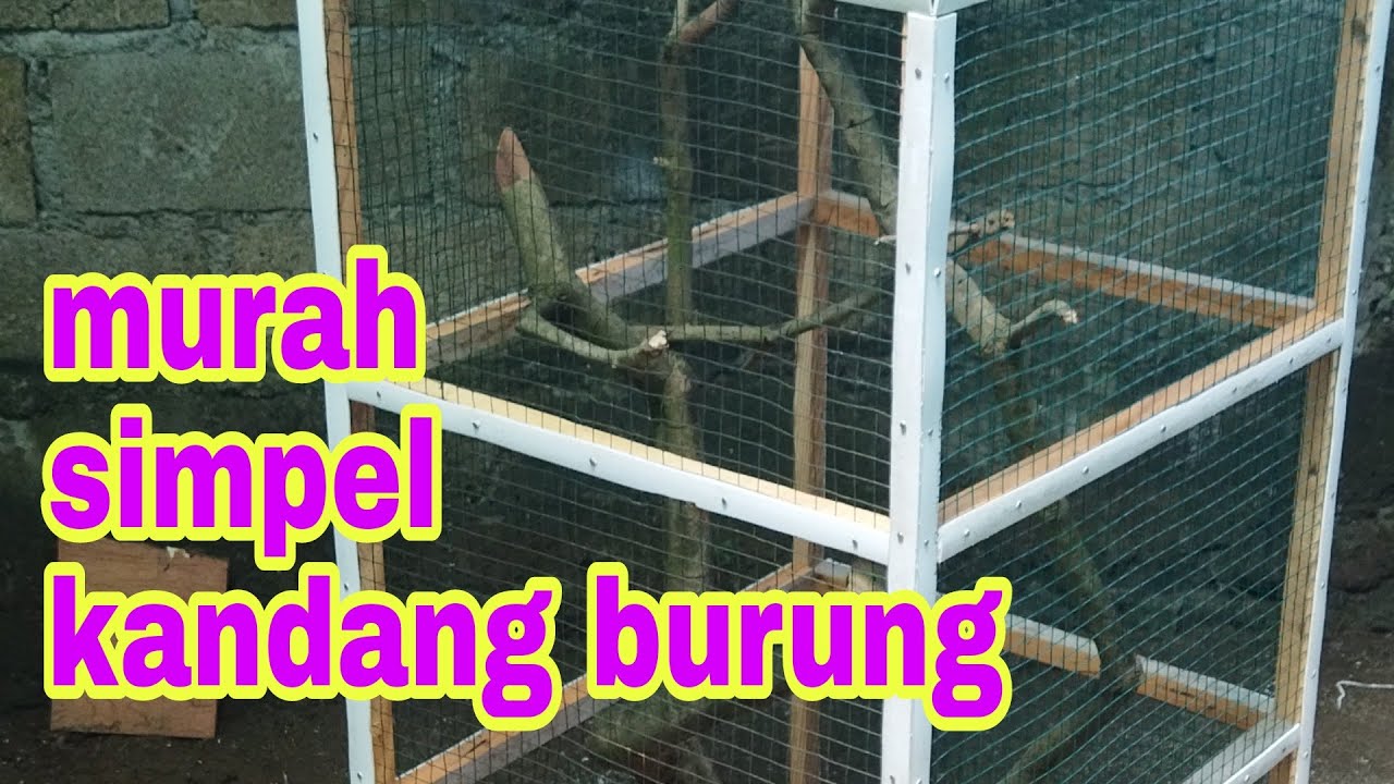 kandang burung kawat ram/kayu
