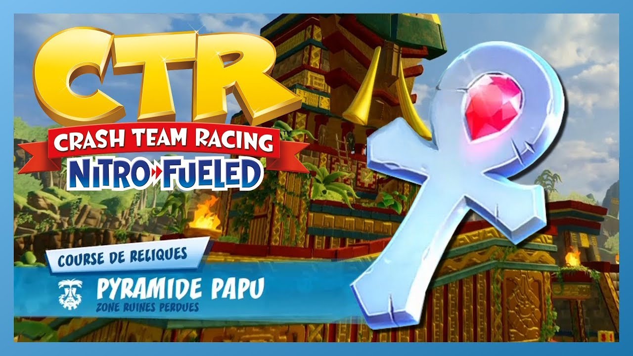 CTR - Aventure - Pyramide Papu - Relique PLATINE