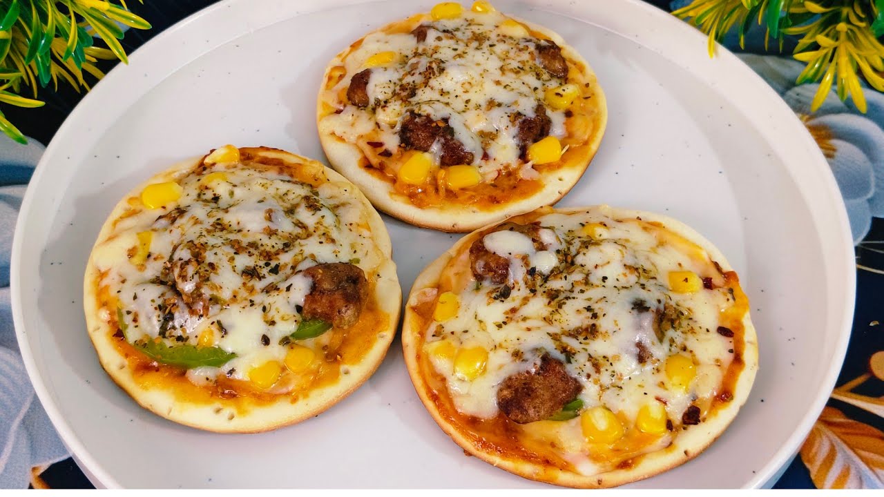 Desi style soybean cheese pizza l Soya cheese pizza recipe