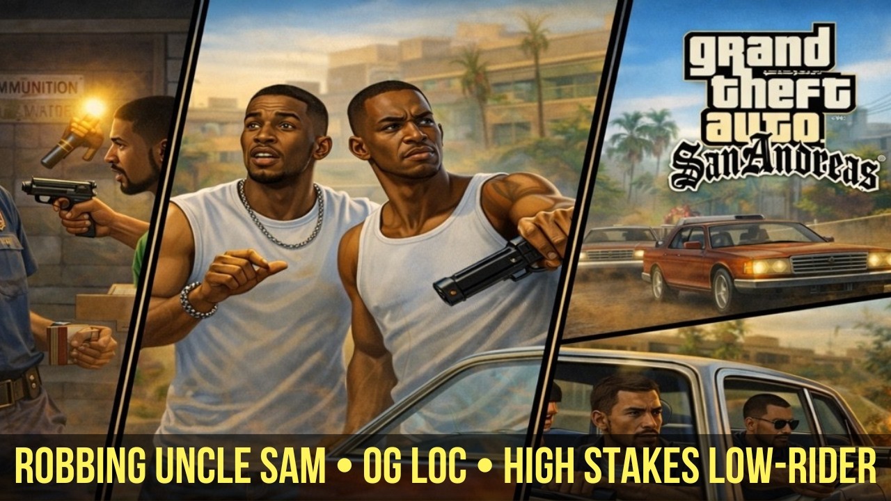 GTA San Andreas Walkthrough – Robbing Uncle Sam, OG Loc & High Stakes Low-Rider (No Commentary)