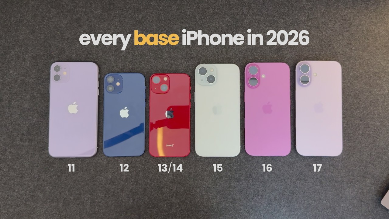 Полное руководство по выбору базовой модели iPhone в 2026 году (сравнение iPhone 11 и 17)