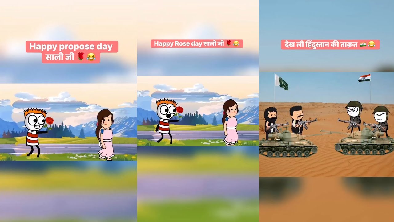 हैप्पी रोज डे साली जी#tweencraft #cartoon #funny #trending #comedy #tweencraft 