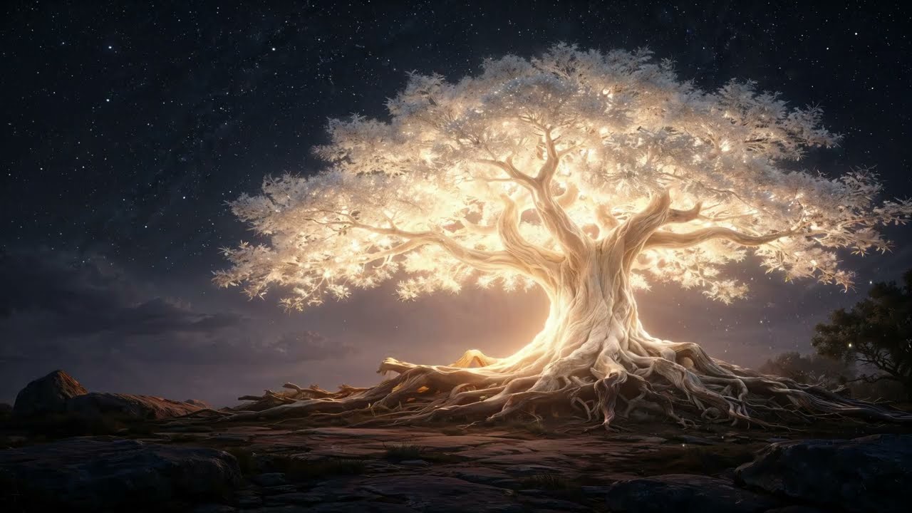 Glowing Tree Under Stars | Relaxing Celtic Music for Study, Work & Creativity