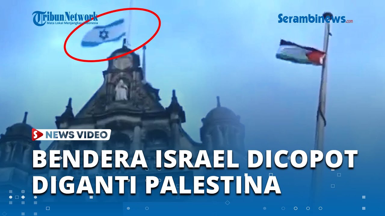 Bendera Israel Dicopot di Balai Kota Sheffield Inggris, Diganti Bendera Palestina