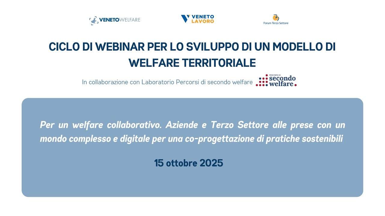 Per un welfare collaborativo.