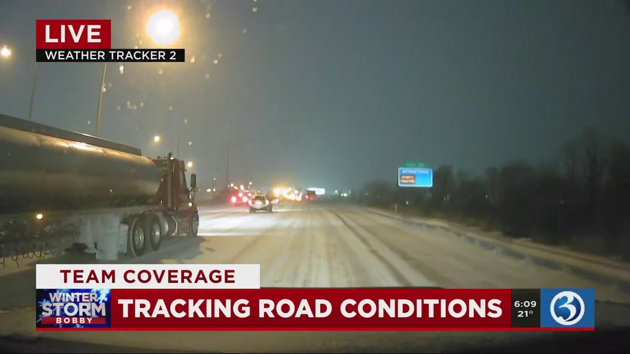 VIDEO: Early Warning Weather Tracker checks road conditions in East Hartford