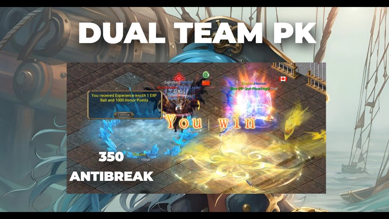 Conquer Online- Dual Team Pk 350 antibreak not enough