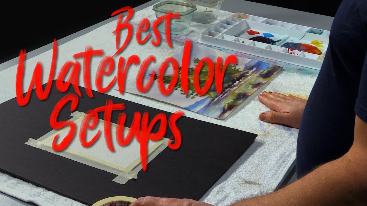 How best to prevent watercolor paper from curling? Tape, Glue or Towel?