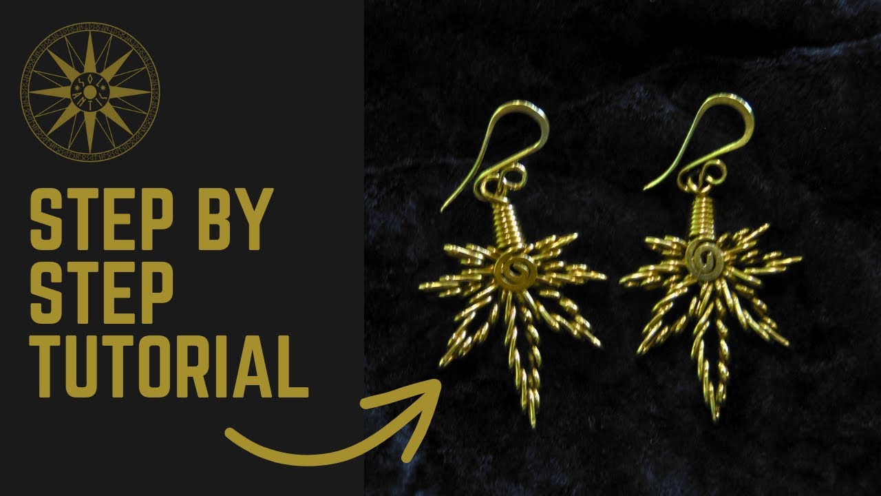 Traditional Wire Wrapping Tutorial - Step by Step in Real Time  - Magic Leaf Earrings - IA voice