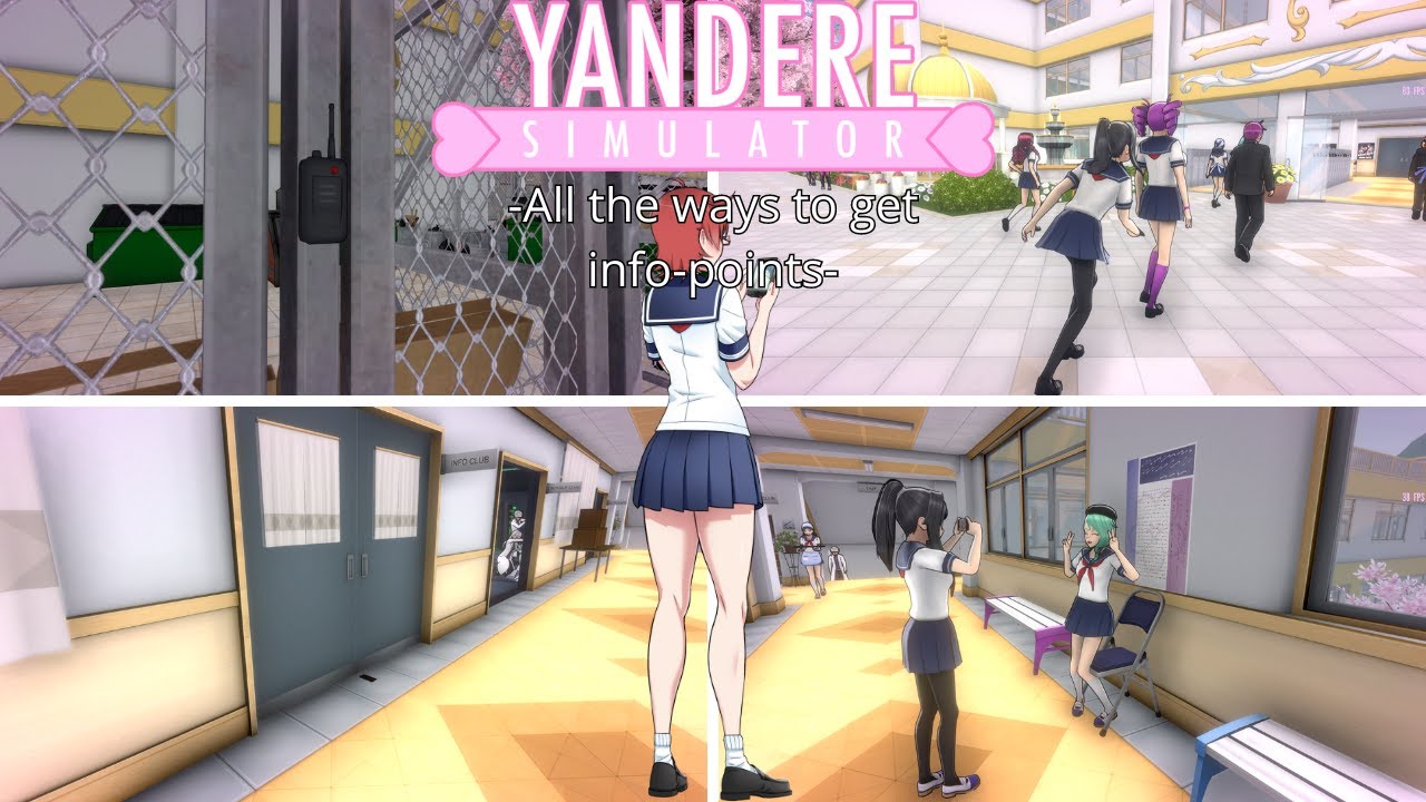 All the ways to get info-points | Yandere Simulator