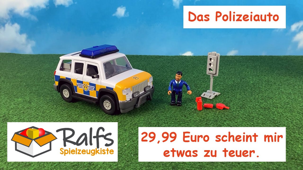 Feuerwehrmann Sam 4x4 Polizeiauto - Simba – 109251096 - Unboxing und Review