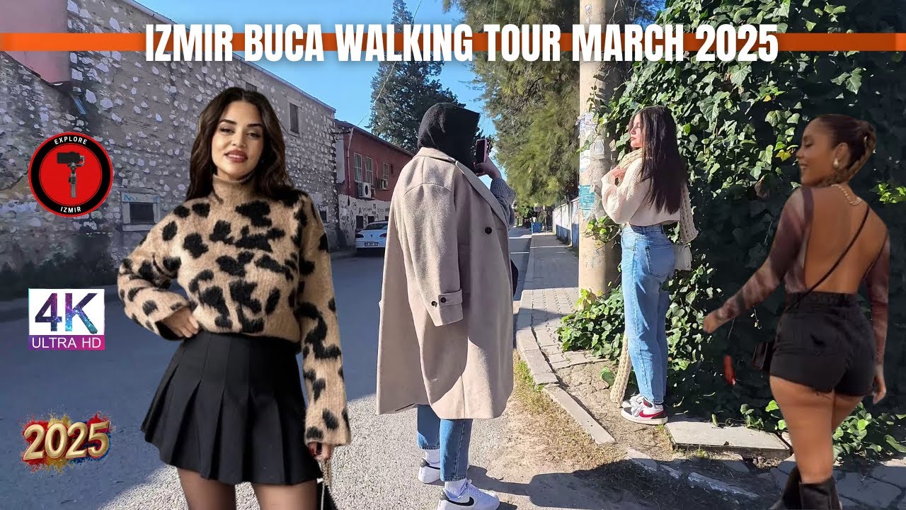 IZMIR BUCA 2025 Walking Tour | 4k UHD 60fps | İZMİR TÜRKİYE