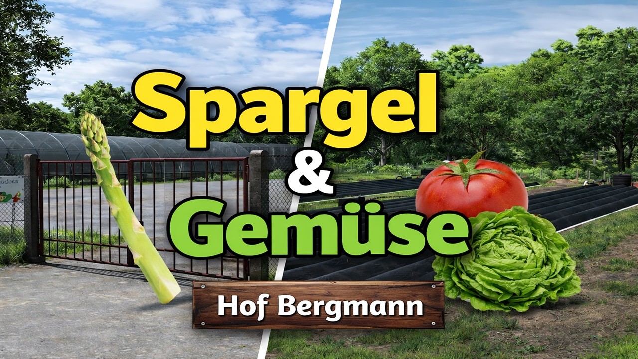 Hof Bergmann FRÜHJAHRSUPDATE… Spargel im LS25 !!!!!!!!! 🚨🌱