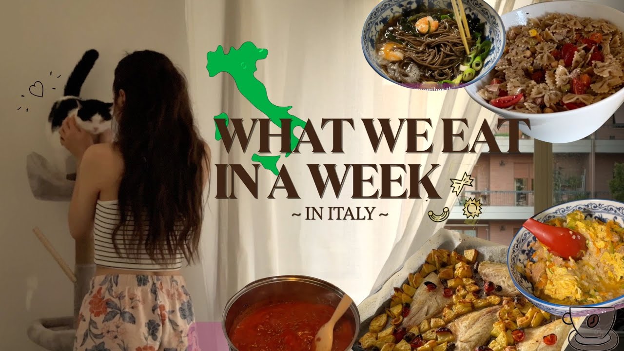 WHAT WE EAT IN A WEEK IN ITALY 🍝 realistic, simple homemade meals !