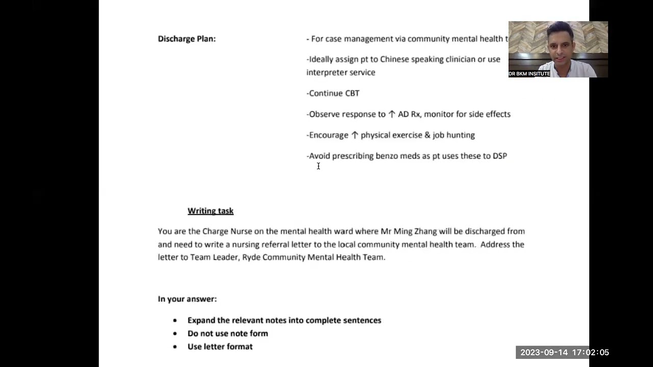 Complete sample of oet writing | Data selection in oet writing | Discharge letter #oetwriting