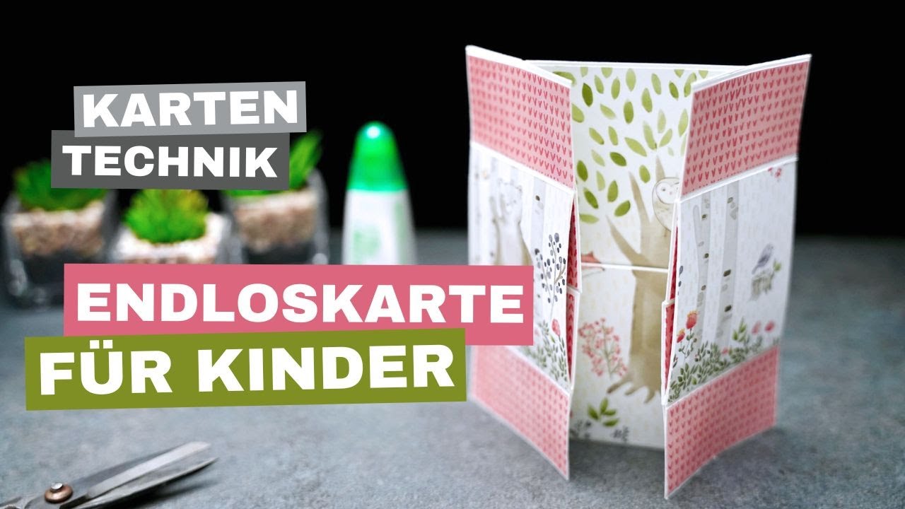 Endloskarte einfach und schnell gemacht | für Kinder der Hit 🦊