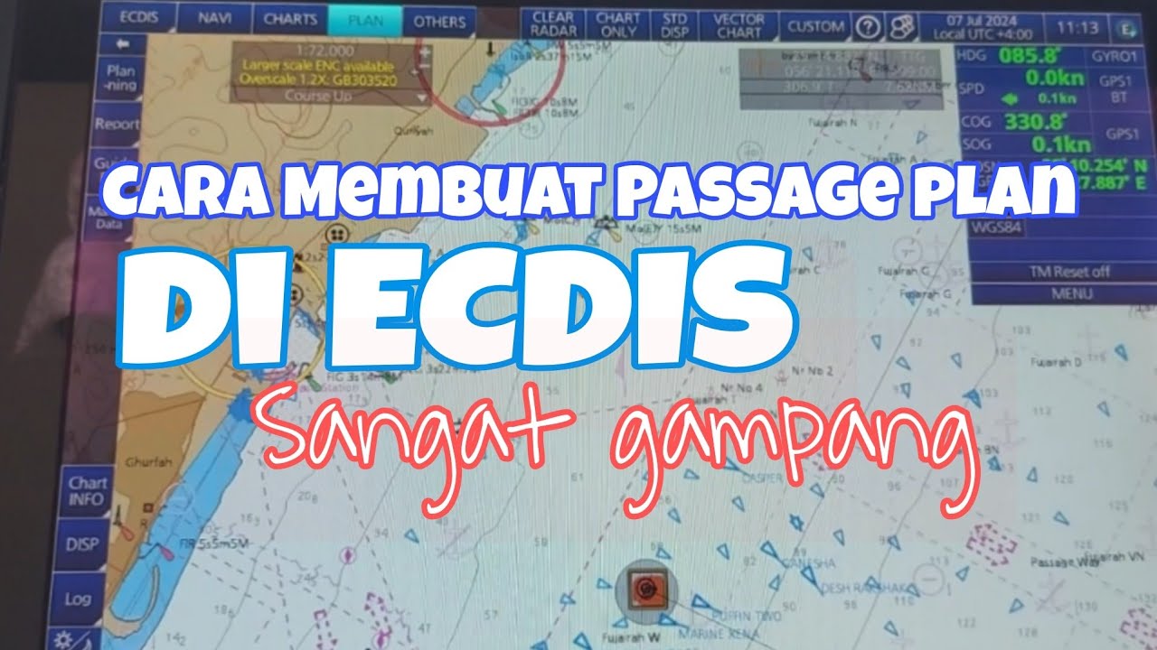 Как создать план прохода в простой ECDIS
