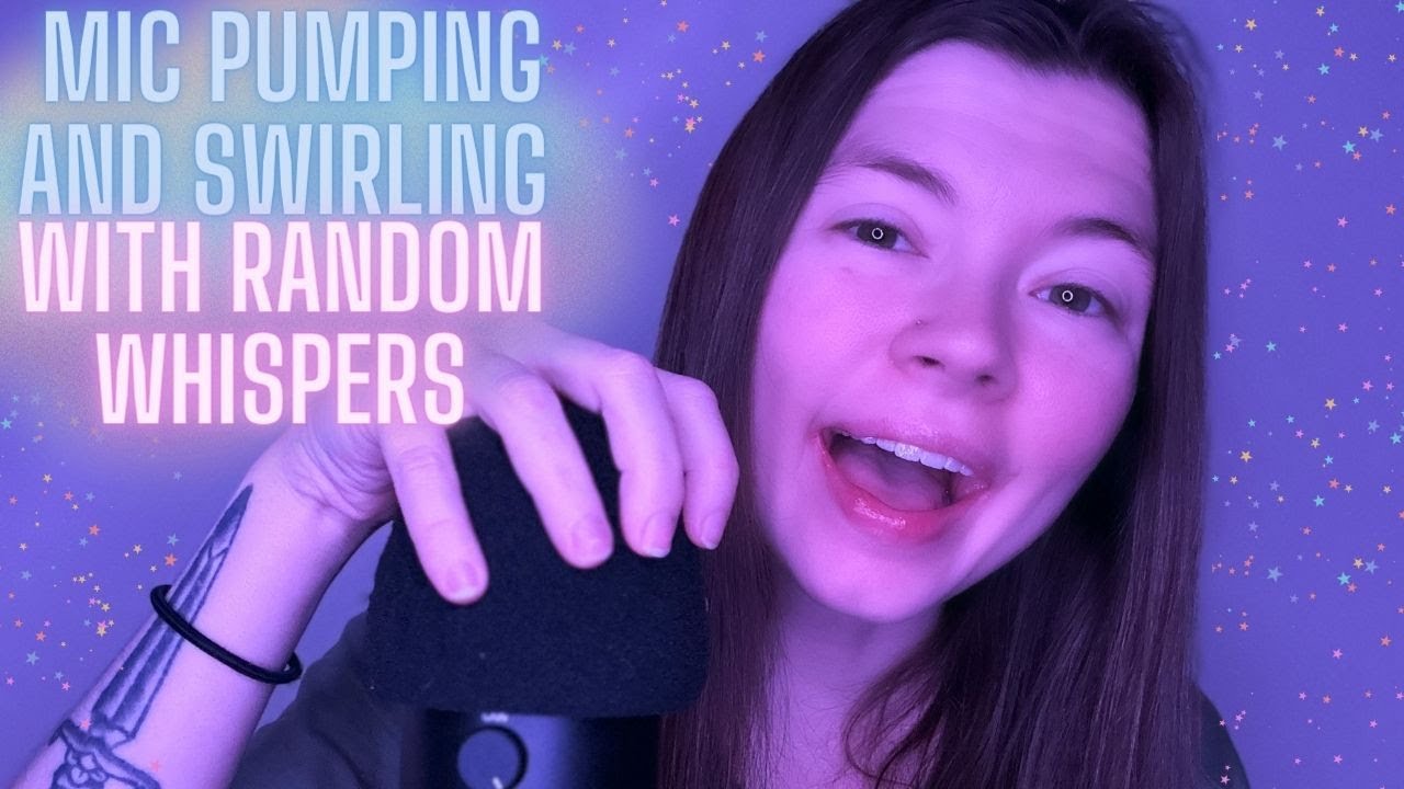 ASMR Chaotic Mic Pumping and Swirling With Random Whispers and Soft Spoken Words For the Background