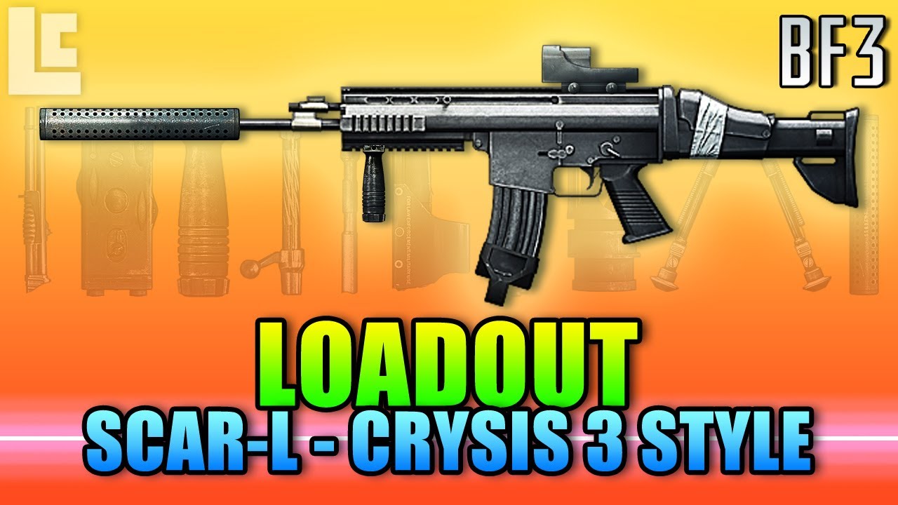 Loadout - Suppressed Scar-L Crysis 3 Style (Battlefield 3 Gameplay/Commentary/Review)