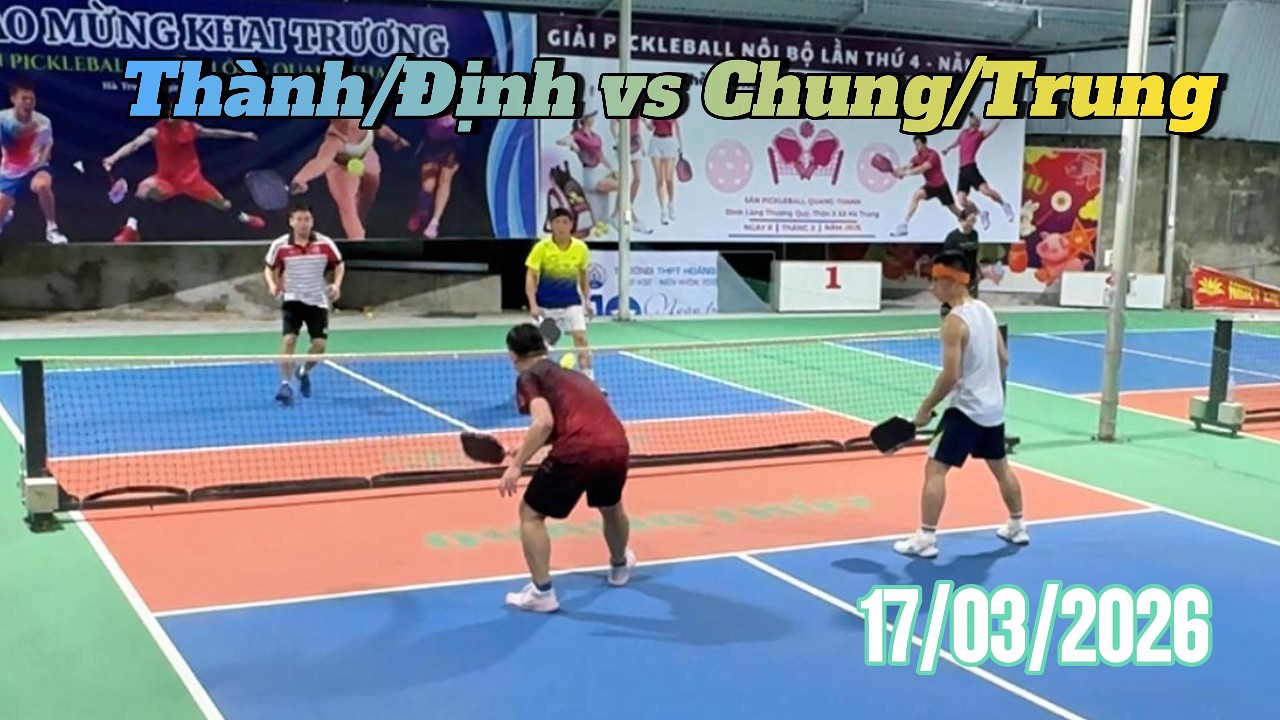 Pickleball Quê Tôi | Giang Chung/Bảo Trung vs Gia Định/Thành Téc - Sân Pick Quang Thanh
