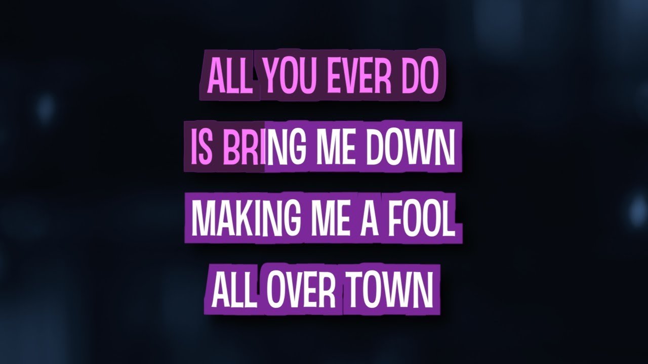 All You Ever Do Is Bring Me Down (Karaoke) - The Mavericks
