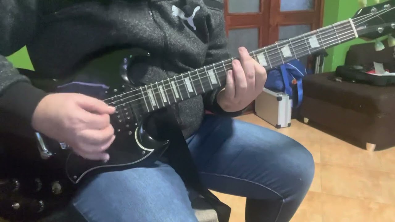 90-es tempó rock riff gyakorlat 2 percig folyamatosan gitáron