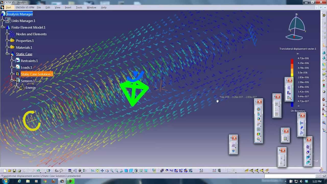 FEA Intro Tutorial in CATIA v5