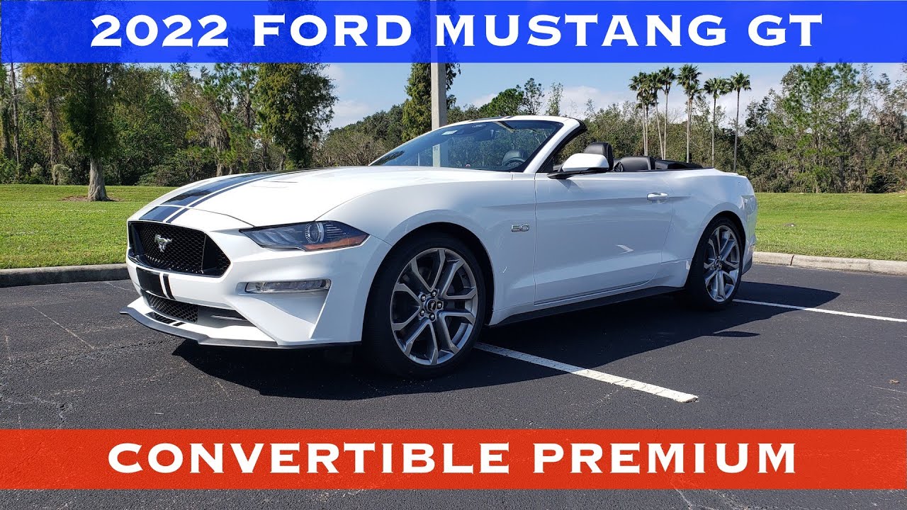 Ford Mustang GT Convertible Premium 2022 - Reseña y Prueba de Manejo POV - Sonido de V8 sin Techo !