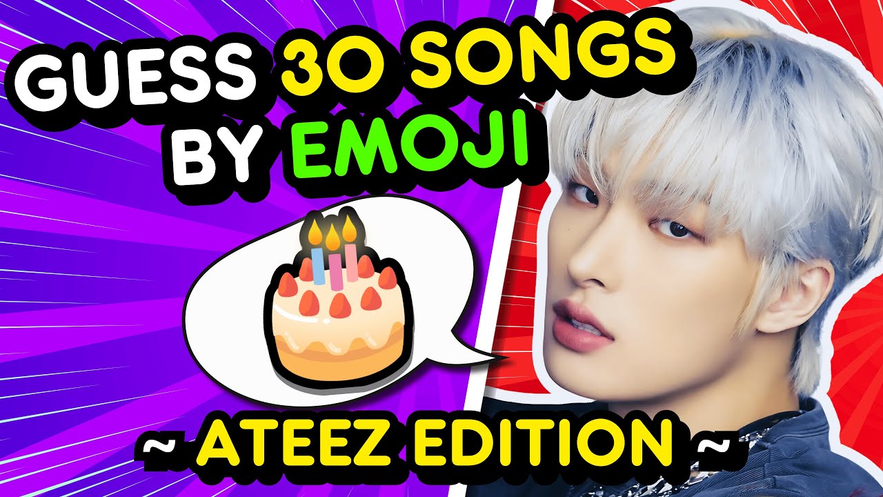 ❓ Guess 30 ATEEZ Songs By The EMOJIS 🎂 | KPOP QUIZ 🔥