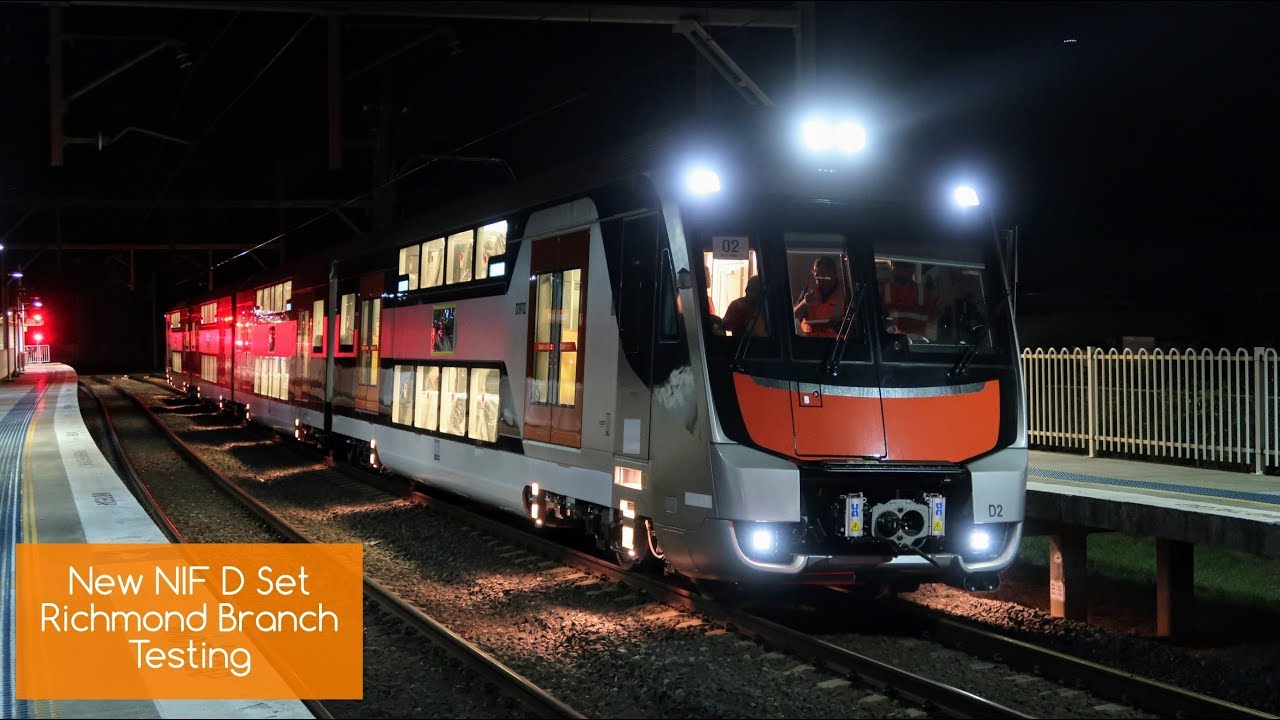 Sydney Trains Vlog 1674: New NIF D Set D2 Richmond Line Testing