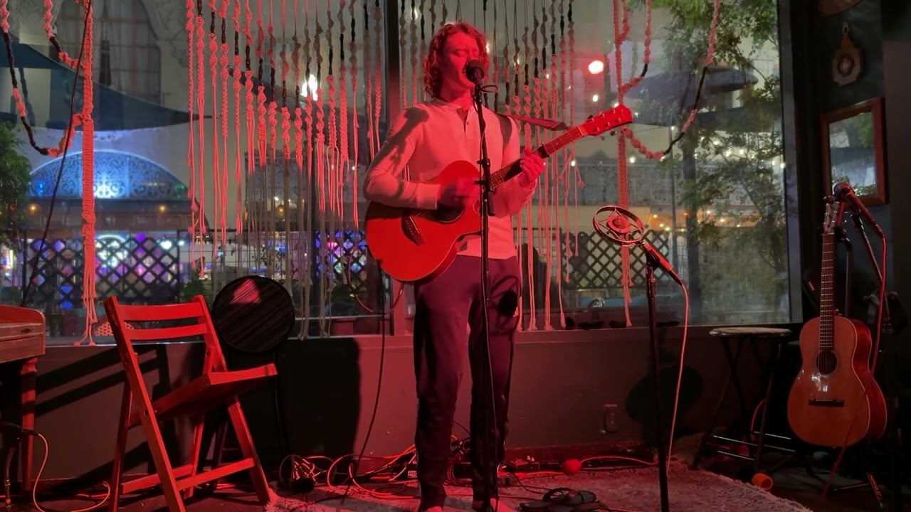 Original song by Jesse at The Den Cafe open mic, Santa Ana CA