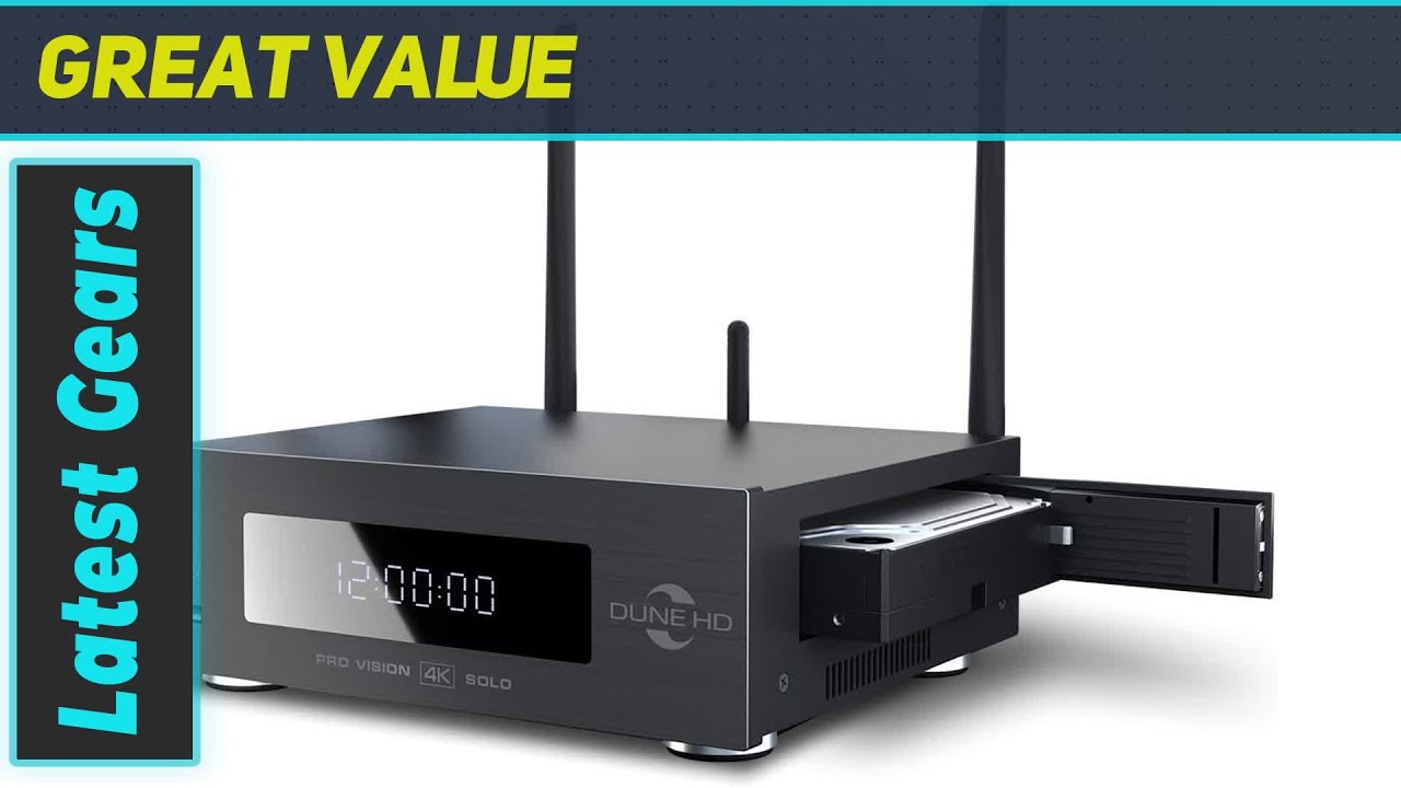 Dune HD Pro Vision 4K Solo | HDR10+ | Ultra HD | 3D | DLNA | Media Player and Android Smart TV Box |