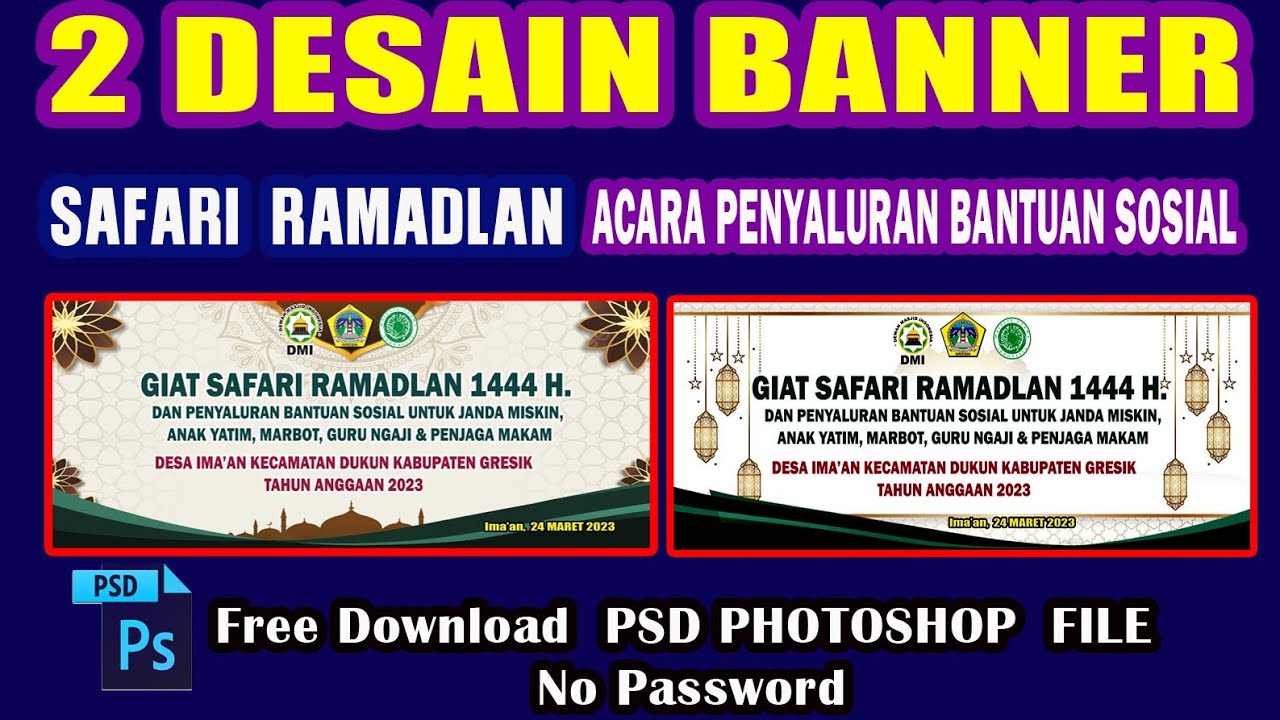 CONTOH BANNER RAMADHAN 2023 || ACARA SAFARI RAMADHAN