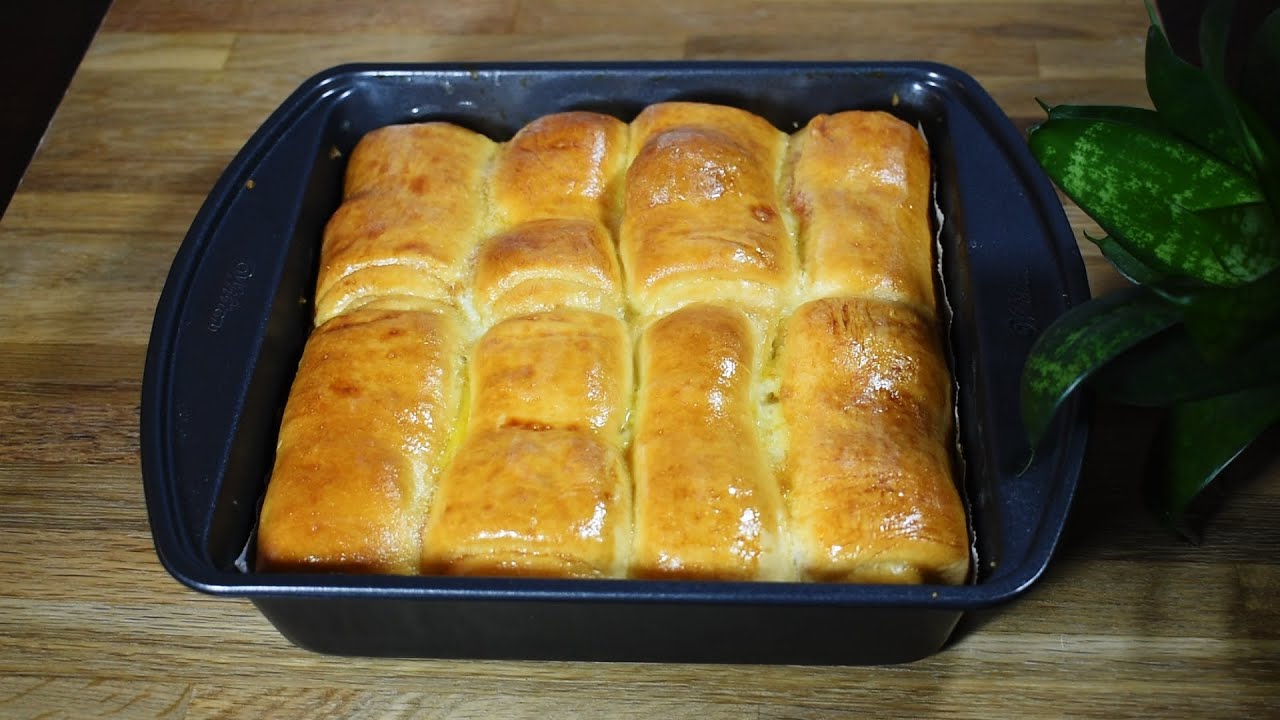 Pain brioch&eacute; Super Simple Extra Moelleux sans P&eacute;trissage/ No Knead Cheese Rolls/ Branzoaice pufoase