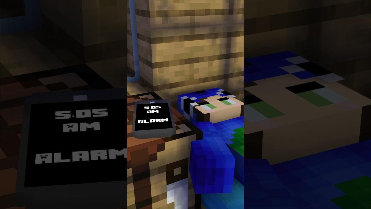 Morning Alarm be Like 🤣 #AyushMore #shorts #minecraft