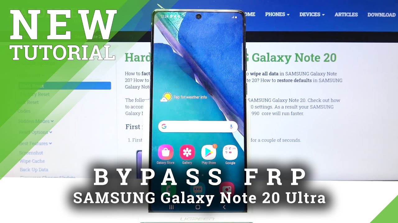 Как обойти проверку Google на SAMSUNG Galaxy Note 20 Ultra – пропустить FRP