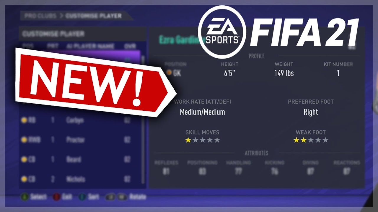 *NEW* FIFA 21 Pro Clubs Features! (AI Player Customization & Tactics!)