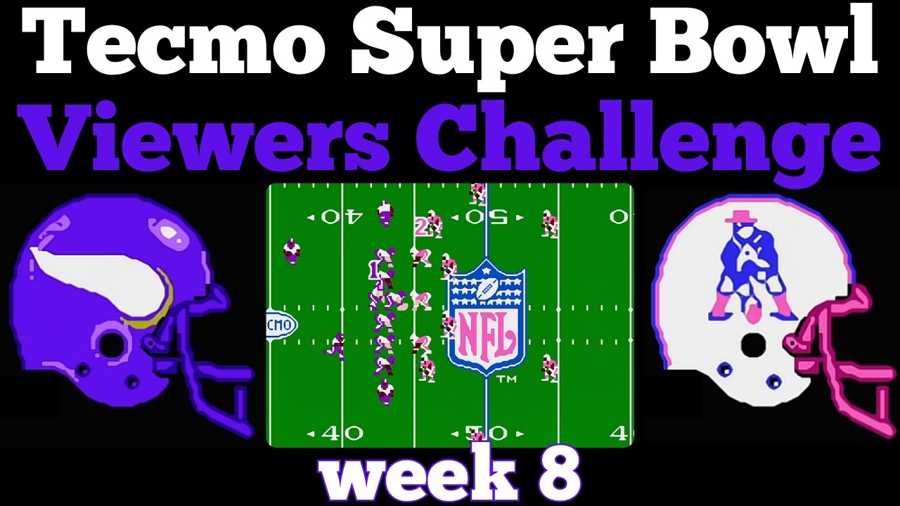 Back On The Sidelines Coaching Backups - Vikings vs Patriots Week 8 - Tecmo Super Bowl - NES
