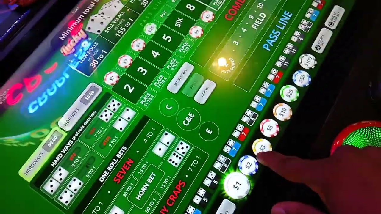 God Roll...... Scared Money Don't Make Money. #bubblecraps #casino #casinogames 