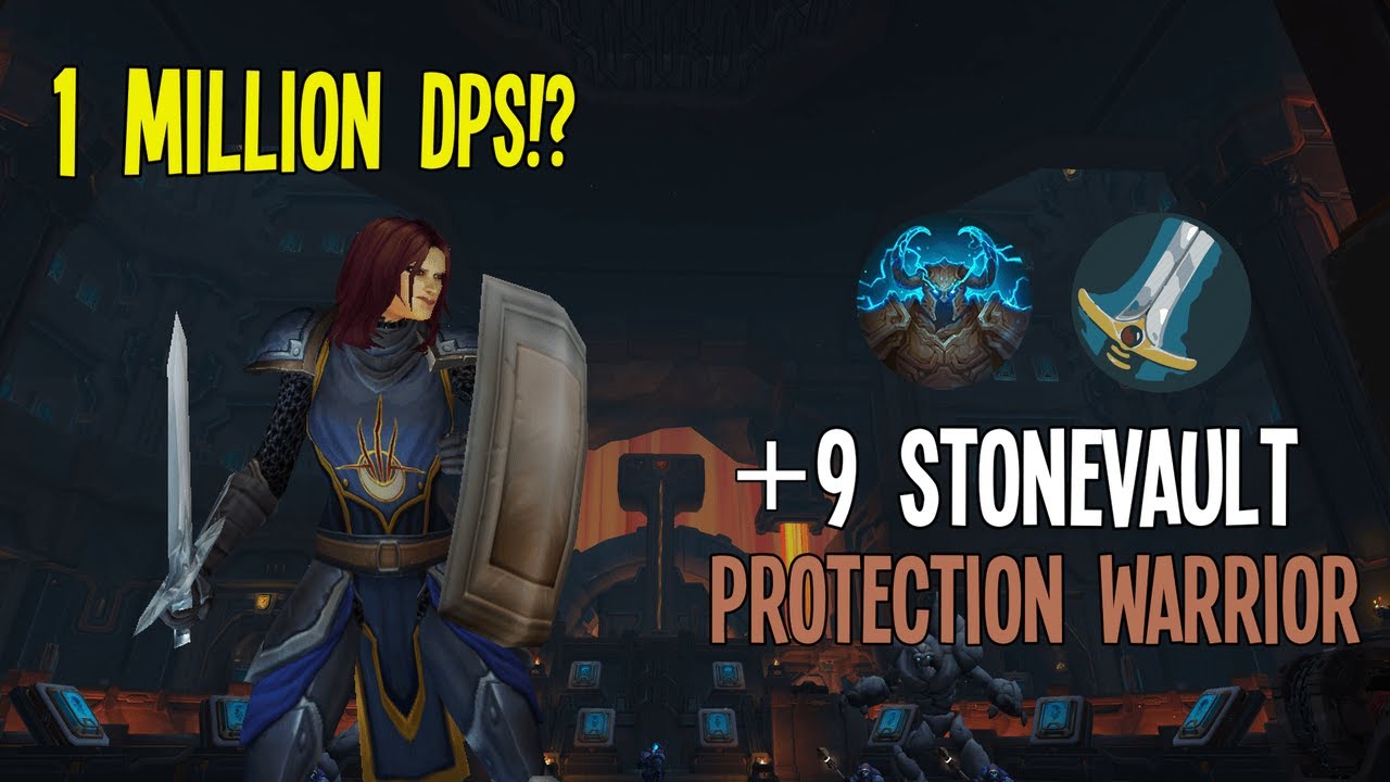 +9 Stonevault | Protection Warrior POV | 900k+ DPS! (Mythic+)