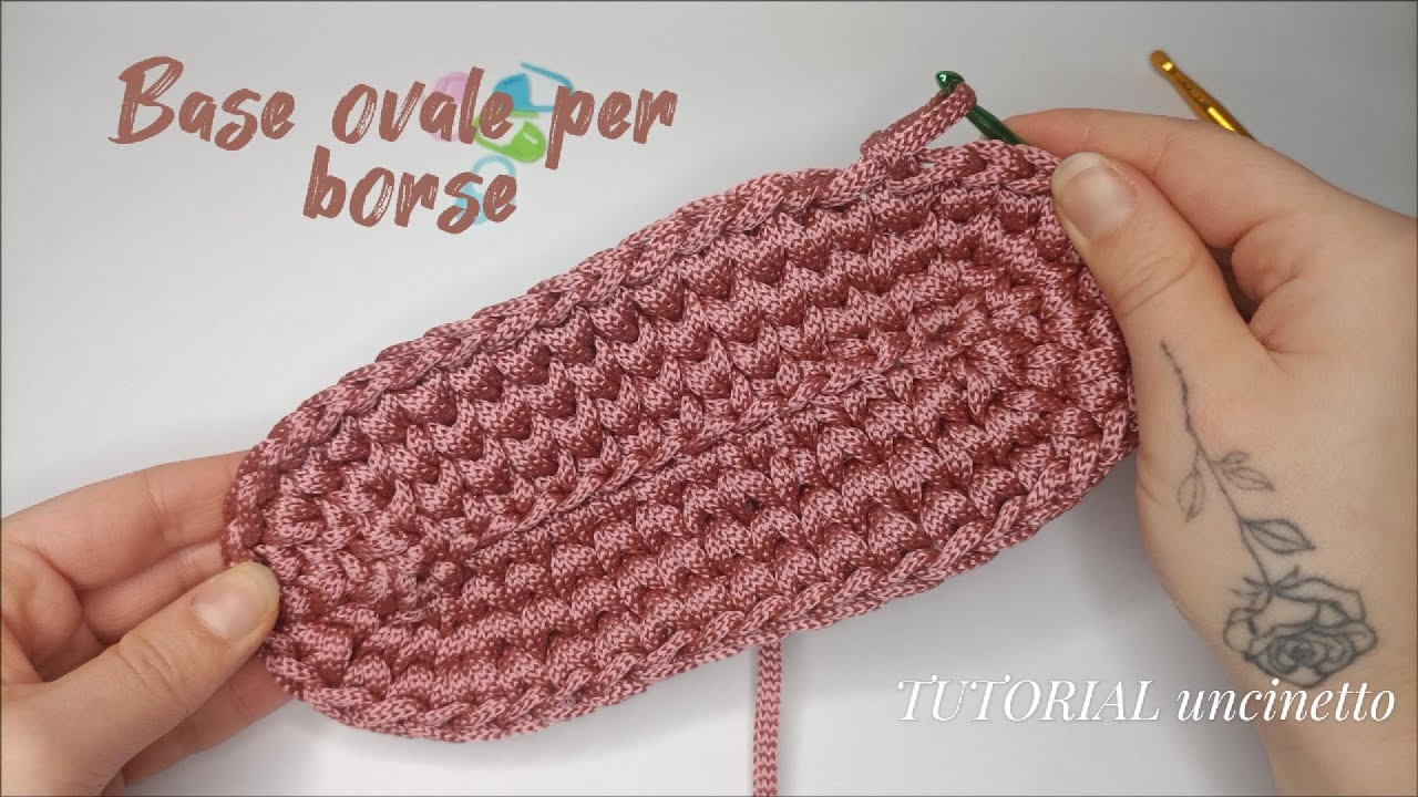 Base ovale per borse all'uncinetto | Tutorial facile
