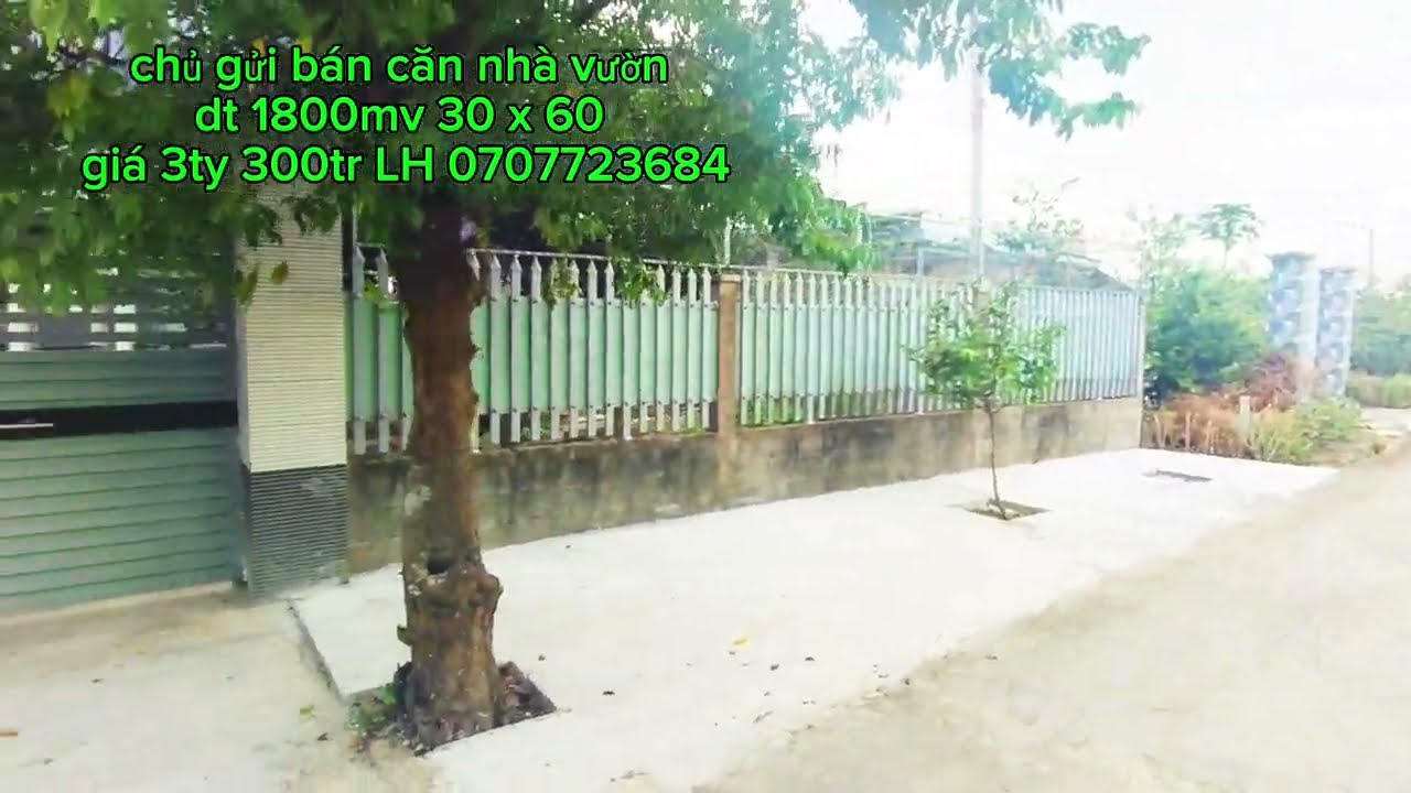Tập (67) Chủ gửi bán nhà vườn 1800mv đất vườn 30 x 60 giá 3 tỷ 300tr đường ôtô