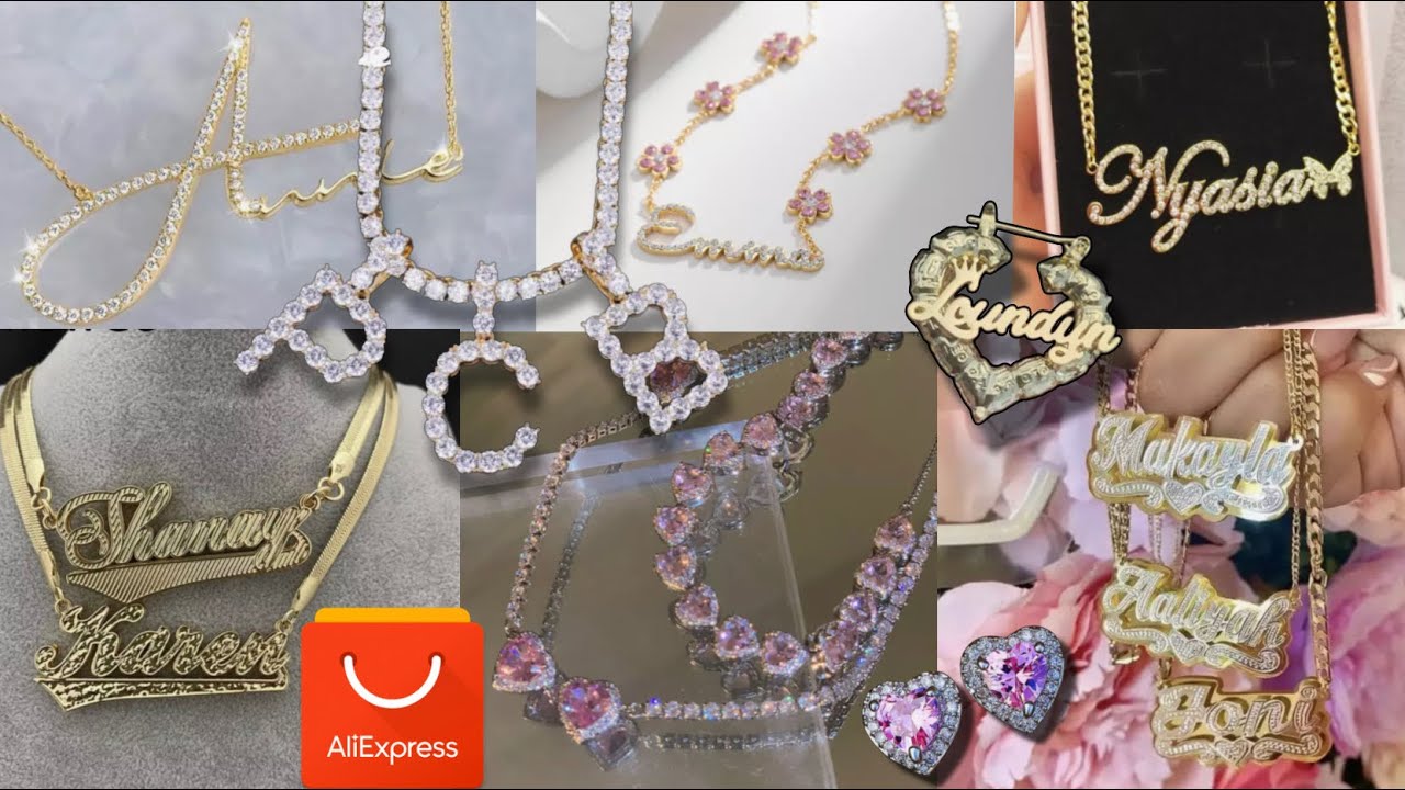 Покупка украшений на AliExpress на 200 долларов | Доступные украшения | Колье с намплатами на заказ