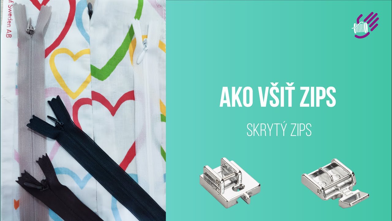 Ako v&scaron;iť zips - skryt&yacute; zips